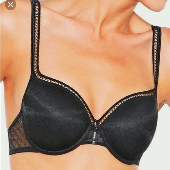 Ebony “graphite” Chantelle Lingerie Bra - Picture 3 of 6
